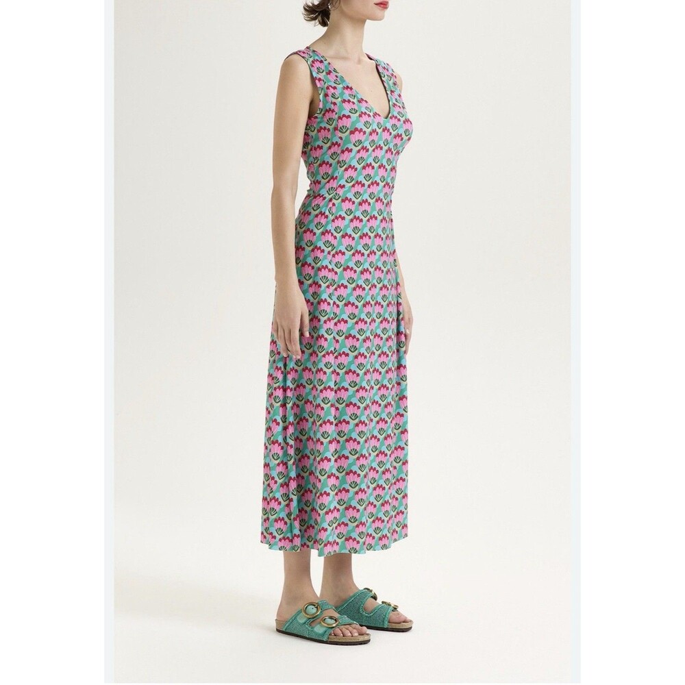 Maliparmi Women’s Coral Sleeveless Dress M/L